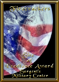 Thanks Firecracker for my first personalized award. Visit her sites for MIA & Remembering the WACs.