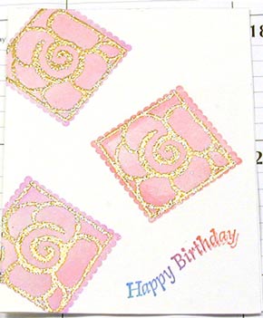 Shadow Stamps with Roses