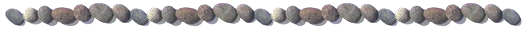 a row of pebbles