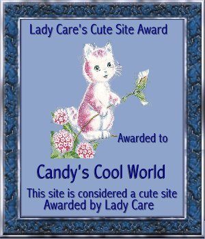 Lady Care's Cute Site Award!
