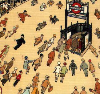 Detail of The Lure of the Underground - from Underground Art by Oliver Green