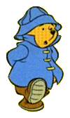 Pooh in his raincoat