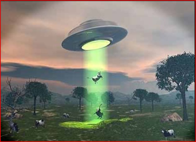 'Alien UFO' Cattle Mutilation 

Hoax