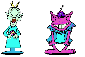 Laughing Purple Alien