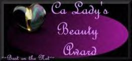 Ca Lady's Beauty of the Web Award
