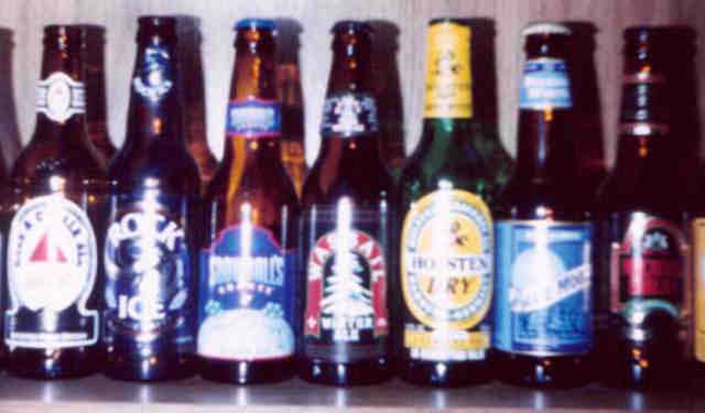 photo of beer bottles