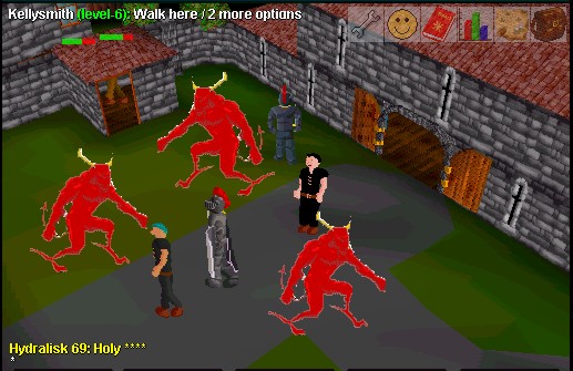 Greator demons in lumbridge castle hope they dont respawn