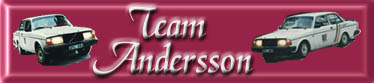Vlkommen in till Team Andersson's sida om bilrally !