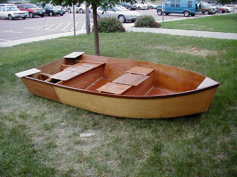 Plywood outboard skiff