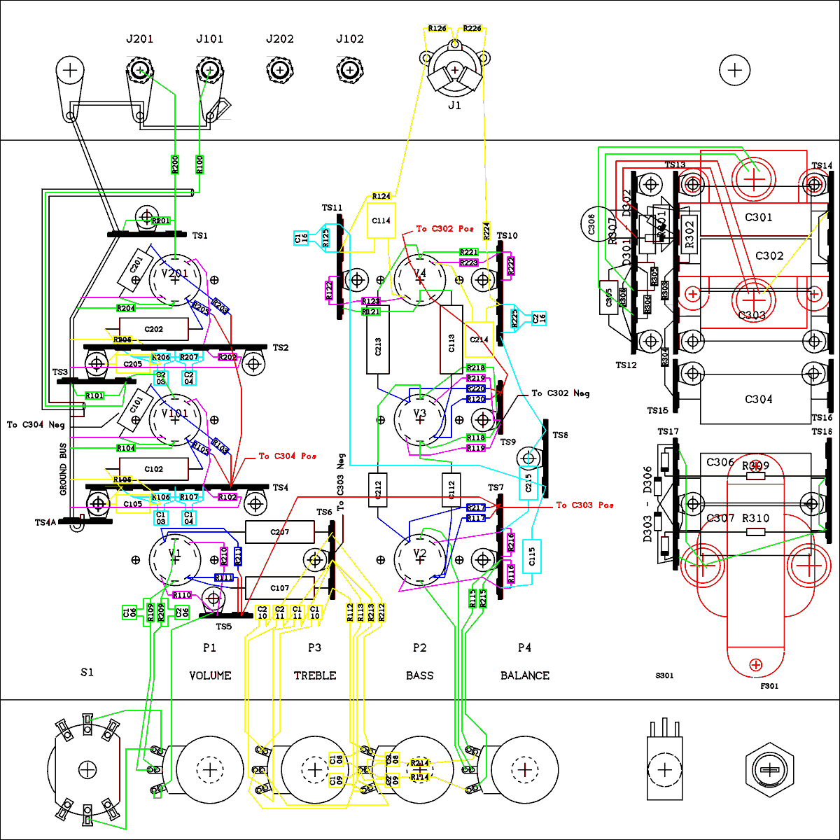  Physical layout of chassis.