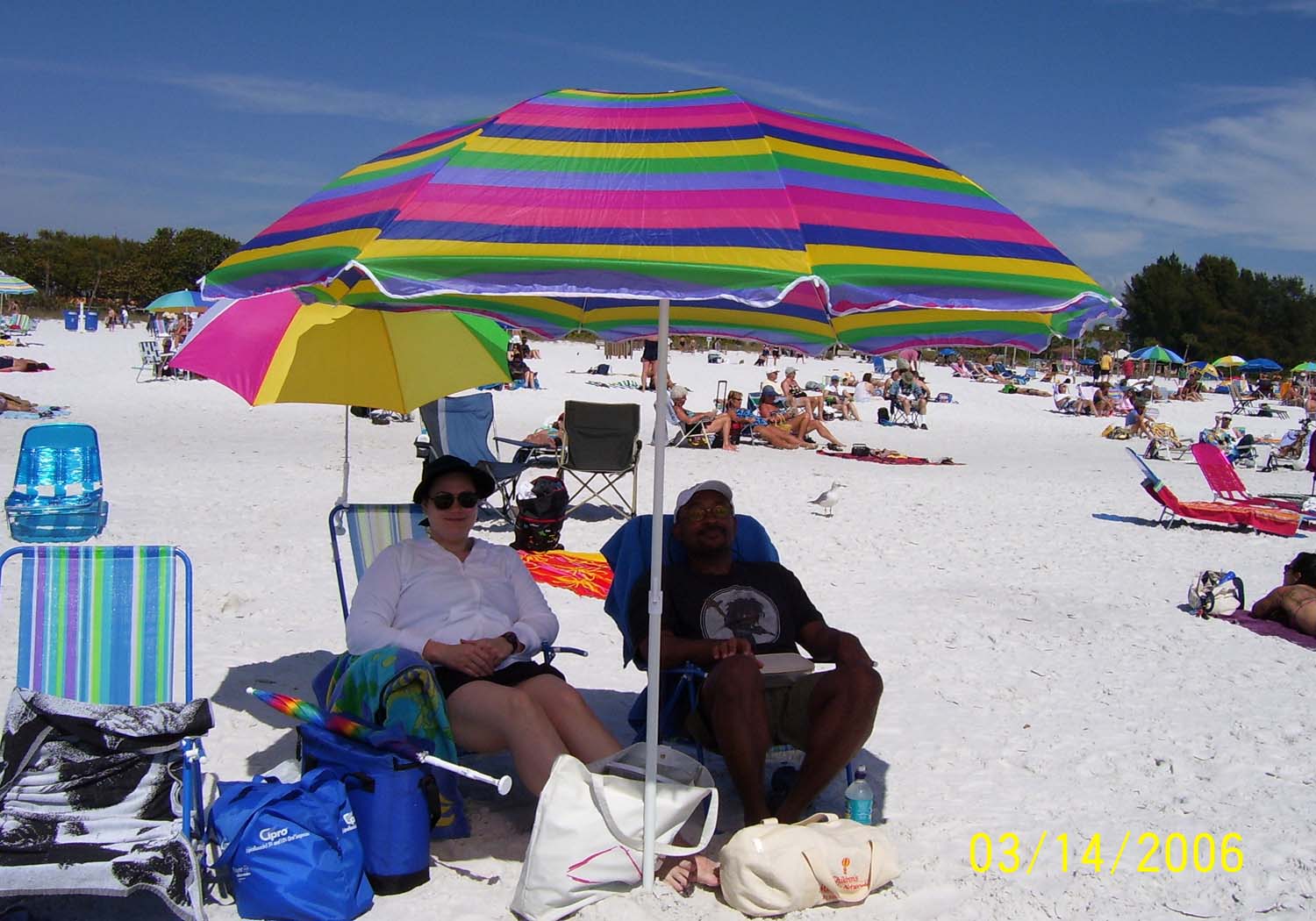 mr. and mr. macedonia at siesta key beach, florida, march 2006