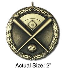 Baseball Gold 2 Medal Item no 2101GO