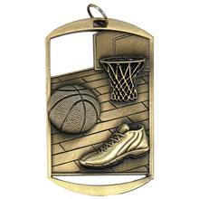 Basketball Gold Tag Medal  Item no DT211GO