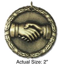 Handshake Gold 2 Medal  Item no 2293GO
