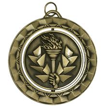 Torch Gold Spinner Medal  Item no MSP390GO
