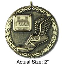 Track Shoe Gold 2 Medal  Item no 2116GO