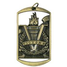 Victory Torch Gold Tag Medal  Item no DT290GO