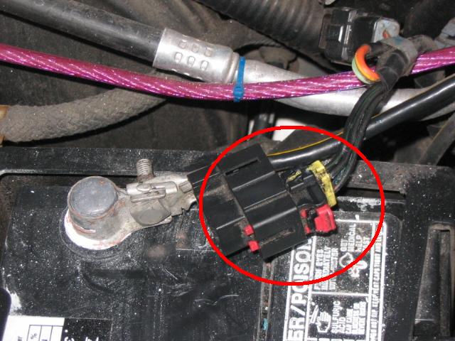 98 Ford escort negative battery cable