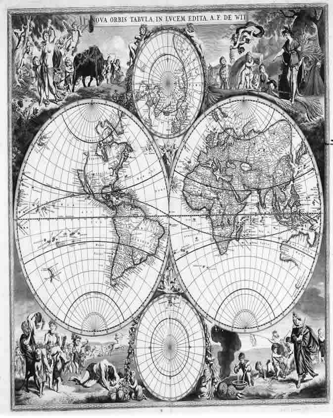 New World Map circa 1688