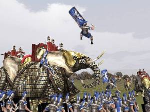 Carthaginian Elephants smash the Romans at the battle of Trebia