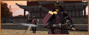 Samurai Wielding Naginata