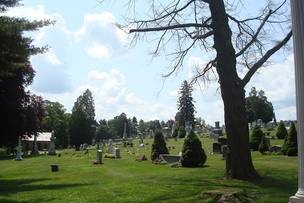 View, Newtown Village Cemetery