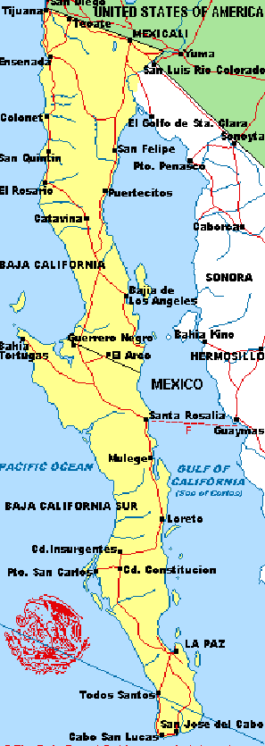 Baja Mileage Chart