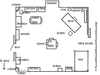 Floorplan of the rectory.