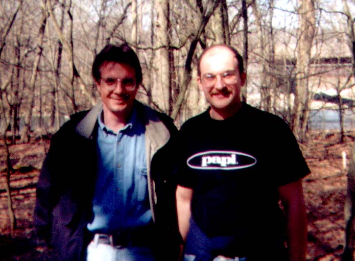 With Oleg Golozubov in Peninsula park (March 1999)