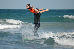 Riders - Pro Surfer Todd Holland with McKenzie Bradley - click here for pics