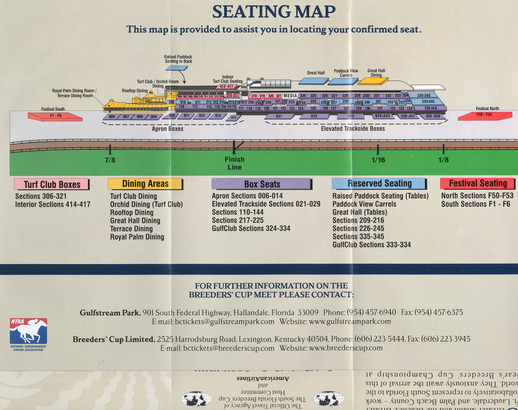 Keeneland Seating Chart