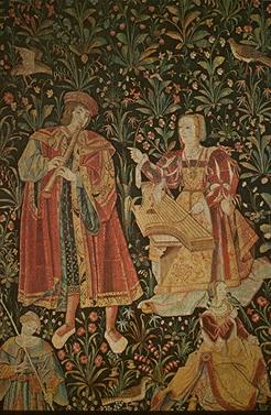'Het concert' (circa 1500), tapijt, Zuid-Nederland.