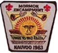 Mormon Encampment Nauvoo 1983 Patch