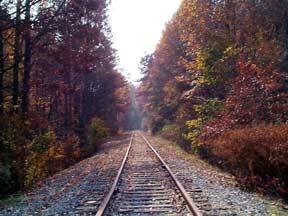 Oak Hill Train Tracks - taken in 2001