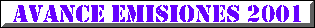 Avance del Programa de Emisiones de sellos de Espaa para 2001