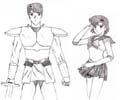 Holy Knight and Sailormercury ^_-     24 KB