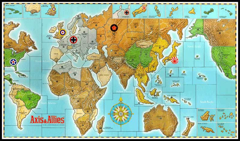 Axis & Allies map