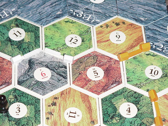 closeup of the hexes