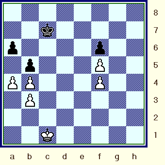   One of the most difficult K+P endings I have ever seen: "White to move and win." (art1_cv-chs_pos2.gif, 07 KB)  
