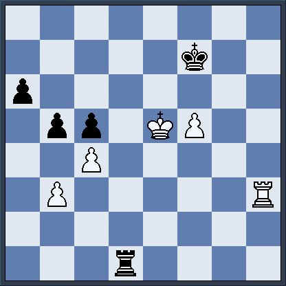    The actual position in the game after Black's 50th move.  This is the move MANY authors have incorrectly criticized!  (eg_17_2.jpg, 25 KB)   