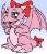 Irah, the stereotypical pink female dragon.