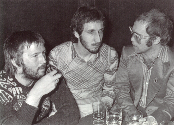 Pub Buddies - Eric Clapton, Pete Townshend and Elton John relax