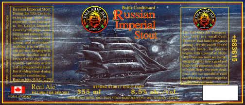 Russian Imperial Stout Label
