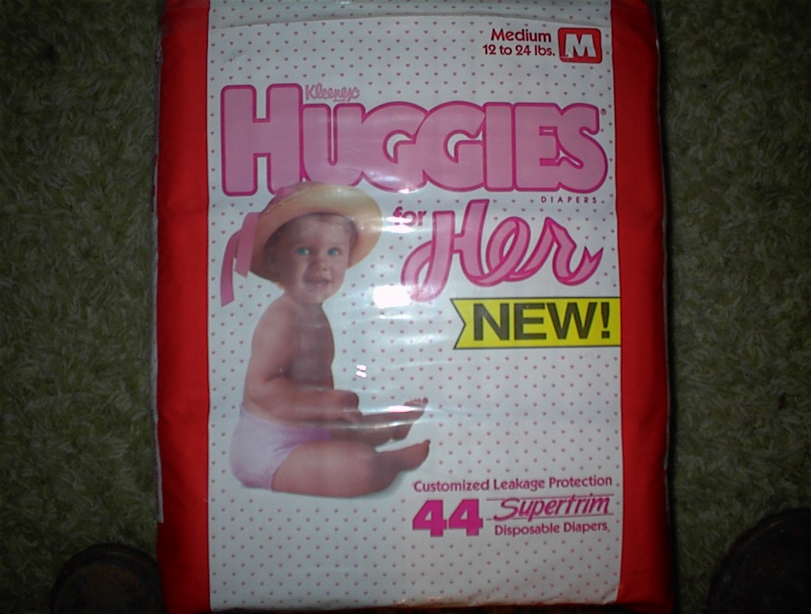 vintage huggies diapers