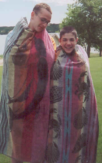 [Clayton and Bryan at Qu'Appelle, 2001]