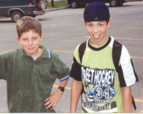 [Clayton and matt, the trumpet boys, band trip, august '98]