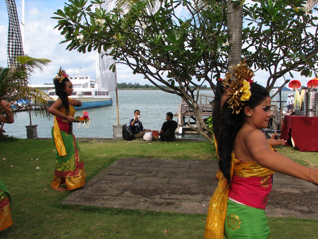 Balinese dancers welcome passengers from an Australian cruise ship to their island utopia in the Indonesian archipelago. The passenger cruise industry is booming in Australia, and elsewhere in the Asia-Pacific.