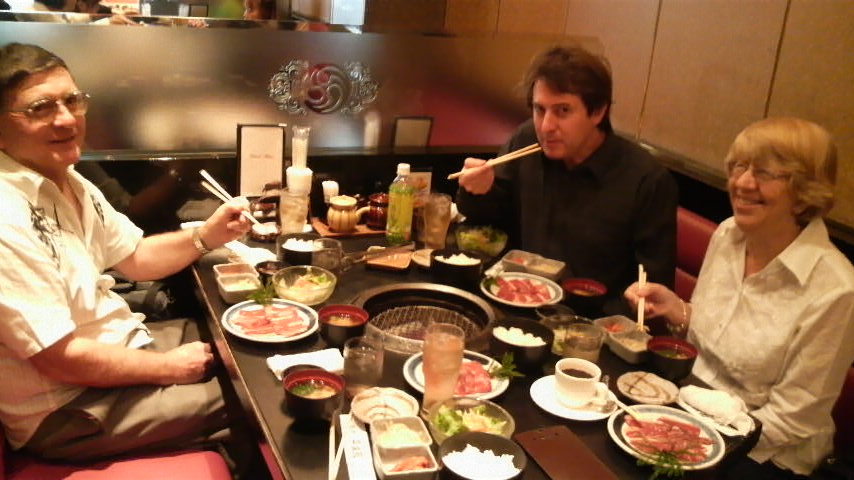 Family meal in Tokyo Japan