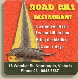 Australian Recipes -- Road Kill