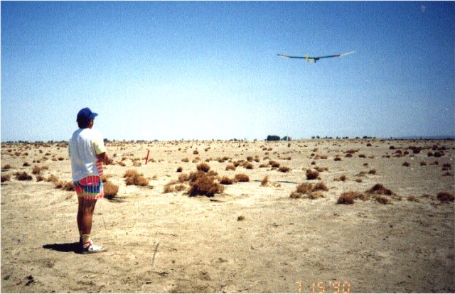 Oly flying June, 1990